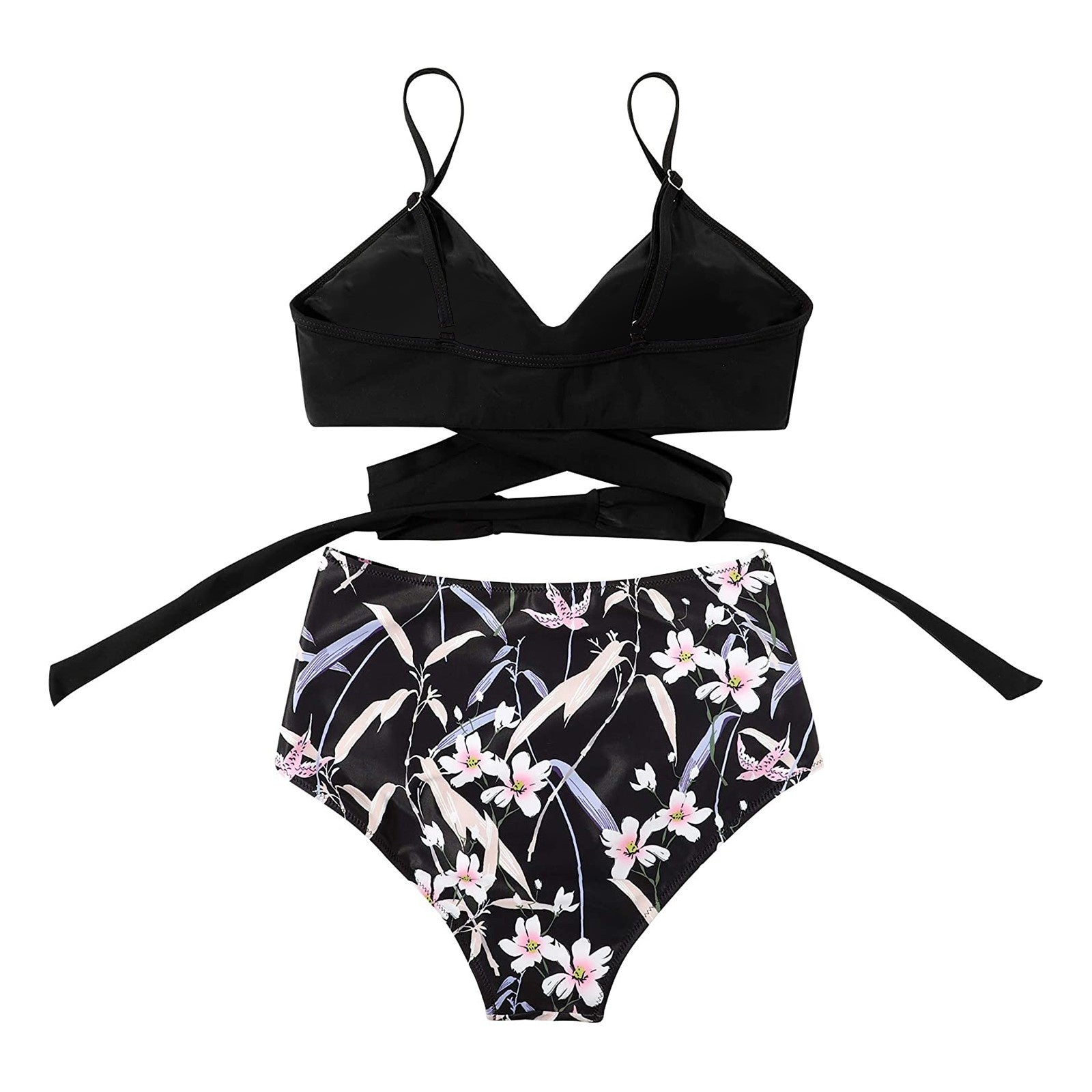 Belle High Waisted Kleurrijke Damesbikini Comfortabele Zomerbikini Met Stretchmateriaal En Verstelbare Pasvorm