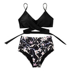 Belle High Waisted Kleurrijke Damesbikini Comfortabele Zomerbikini Met Stretchmateriaal En Verstelbare Pasvorm
