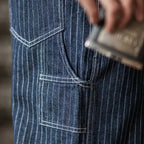 Heren Vintage-Inspiratie Indigo Denim Overalls