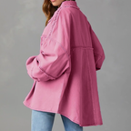 Dames Spijkerjas van Katoen - Opvallend vibrant denim-jack