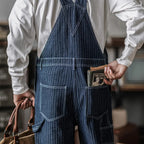 Heren Vintage-Inspiratie Indigo Denim Overalls