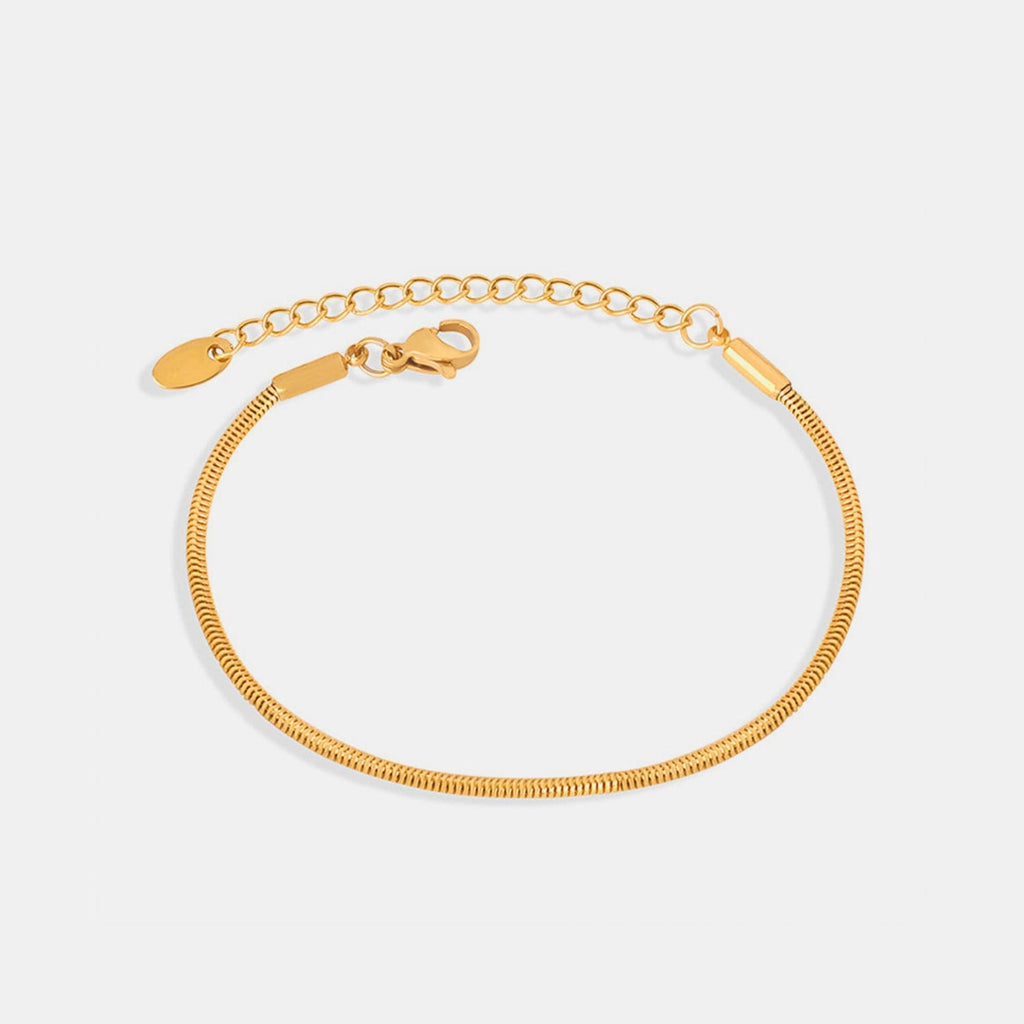 Elegante 18K vergulde minimalistische armband voor dagelijks gebruik