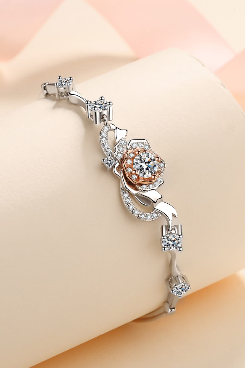 Elegante 1.4 Karaat Moissaniet Armband in 925 Sterling Zilver
