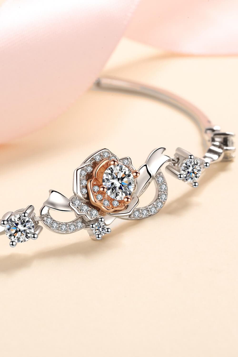Elegante 1.4 Karaat Moissaniet Armband in 925 Sterling Zilver