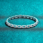 Elegante 3,2 karaat moissaniet armband in 925 sterling zilver