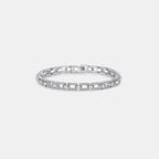 Elegante 3,2 karaat moissaniet armband in 925 sterling zilver