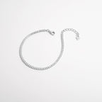 Elegante 925 sterling zilveren armband met zircon inleg