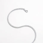 Elegante 925 sterling zilveren armband met zircon inleg