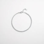 Elegante 925 sterling zilveren armband met zircon inleg