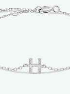 Elegante G tot K zirconia armband in 925 sterling zilver