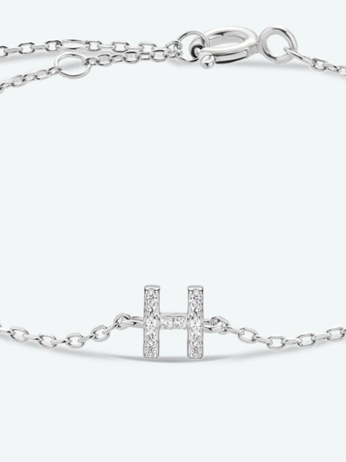 Elegante G tot K zirconia armband in 925 sterling zilver