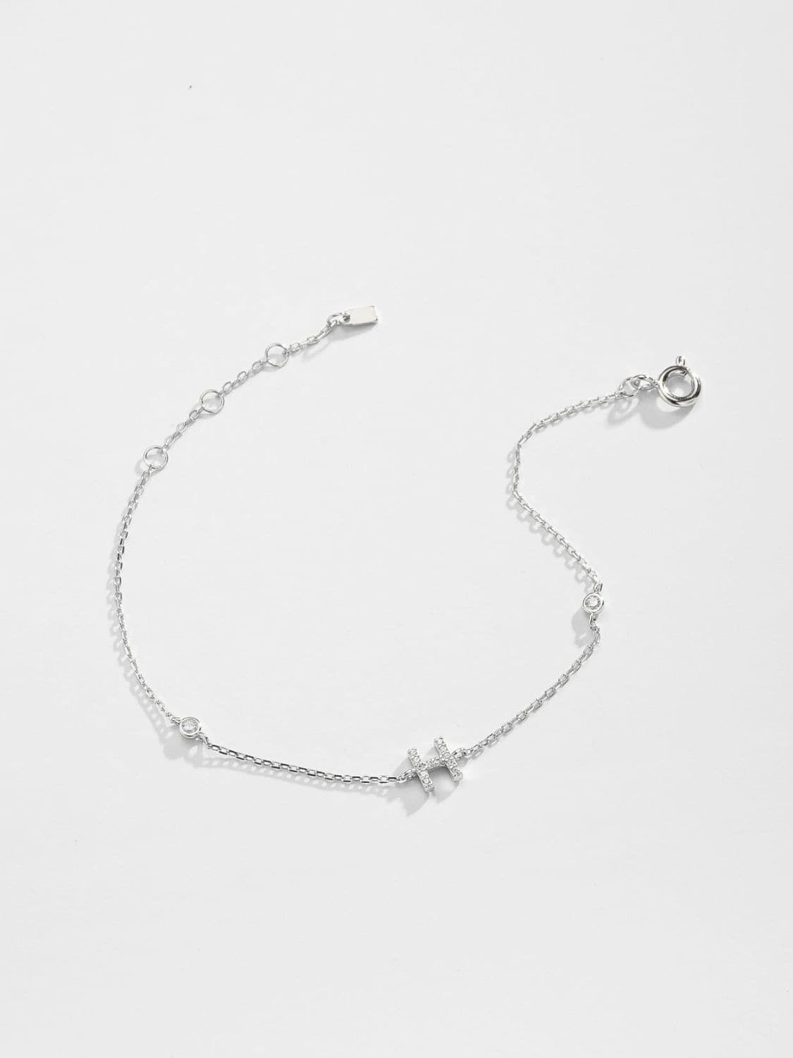 Elegante G tot K zirconia armband in 925 sterling zilver