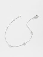 Elegante G tot K zirconia armband in 925 sterling zilver