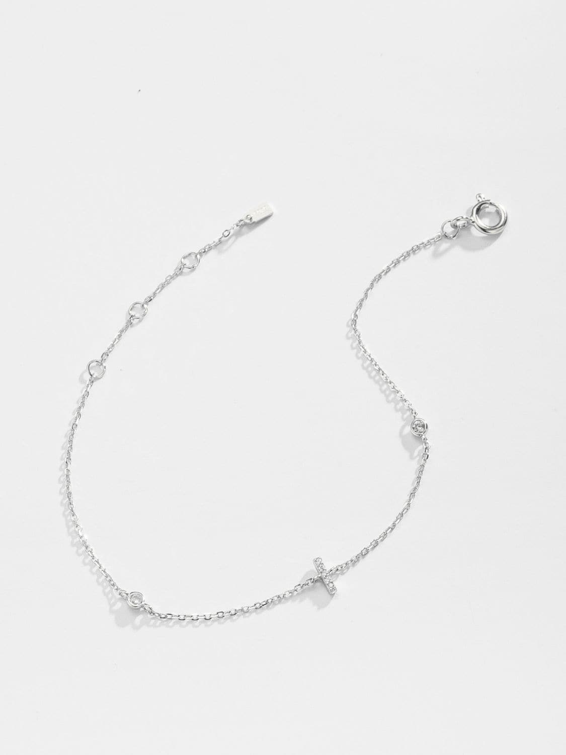 Elegante G tot K zirconia armband in 925 sterling zilver