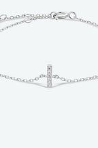 Elegante G tot K zirconia armband in 925 sterling zilver