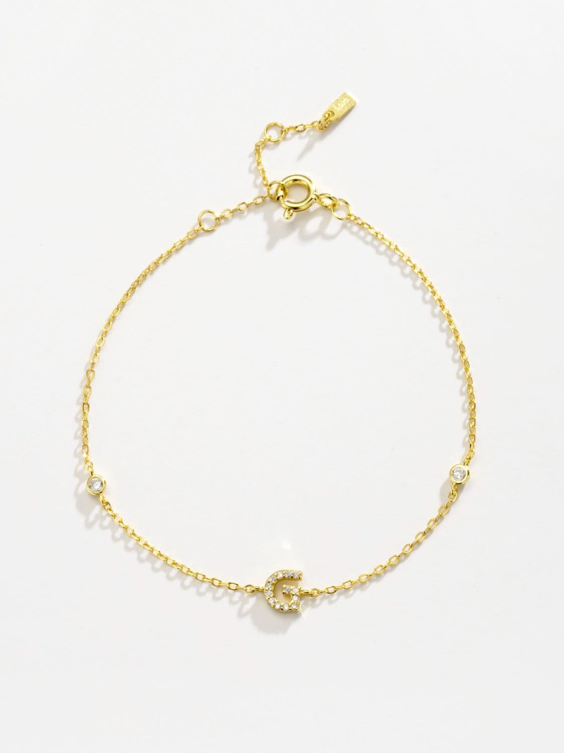 Elegante G tot K zirconia armband in 925 sterling zilver