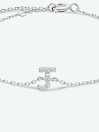 Elegante G tot K zirconia armband in 925 sterling zilver