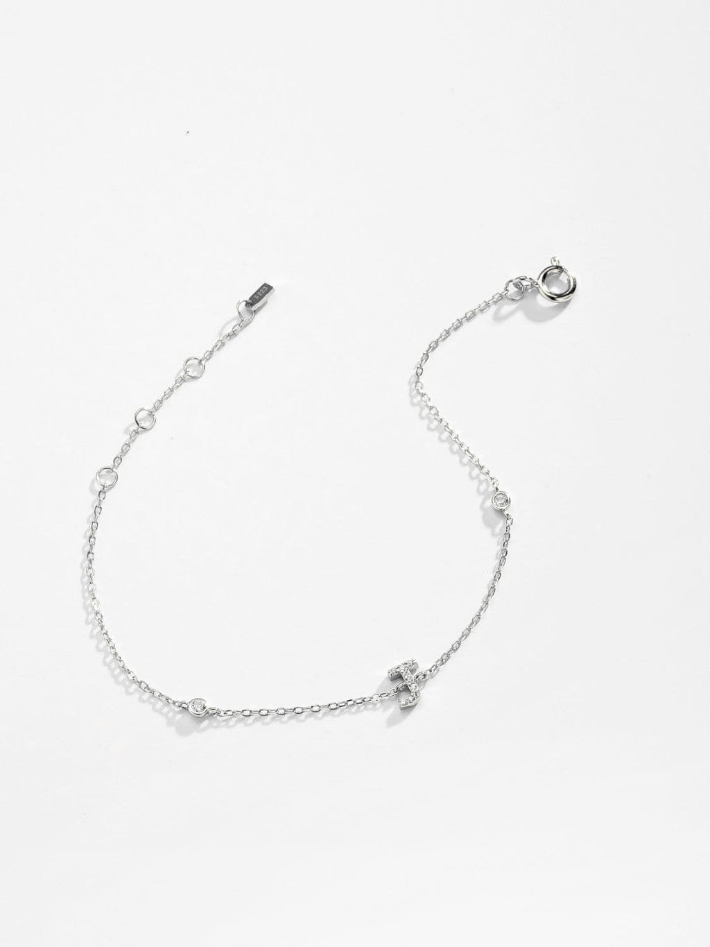 Elegante G tot K zirconia armband in 925 sterling zilver