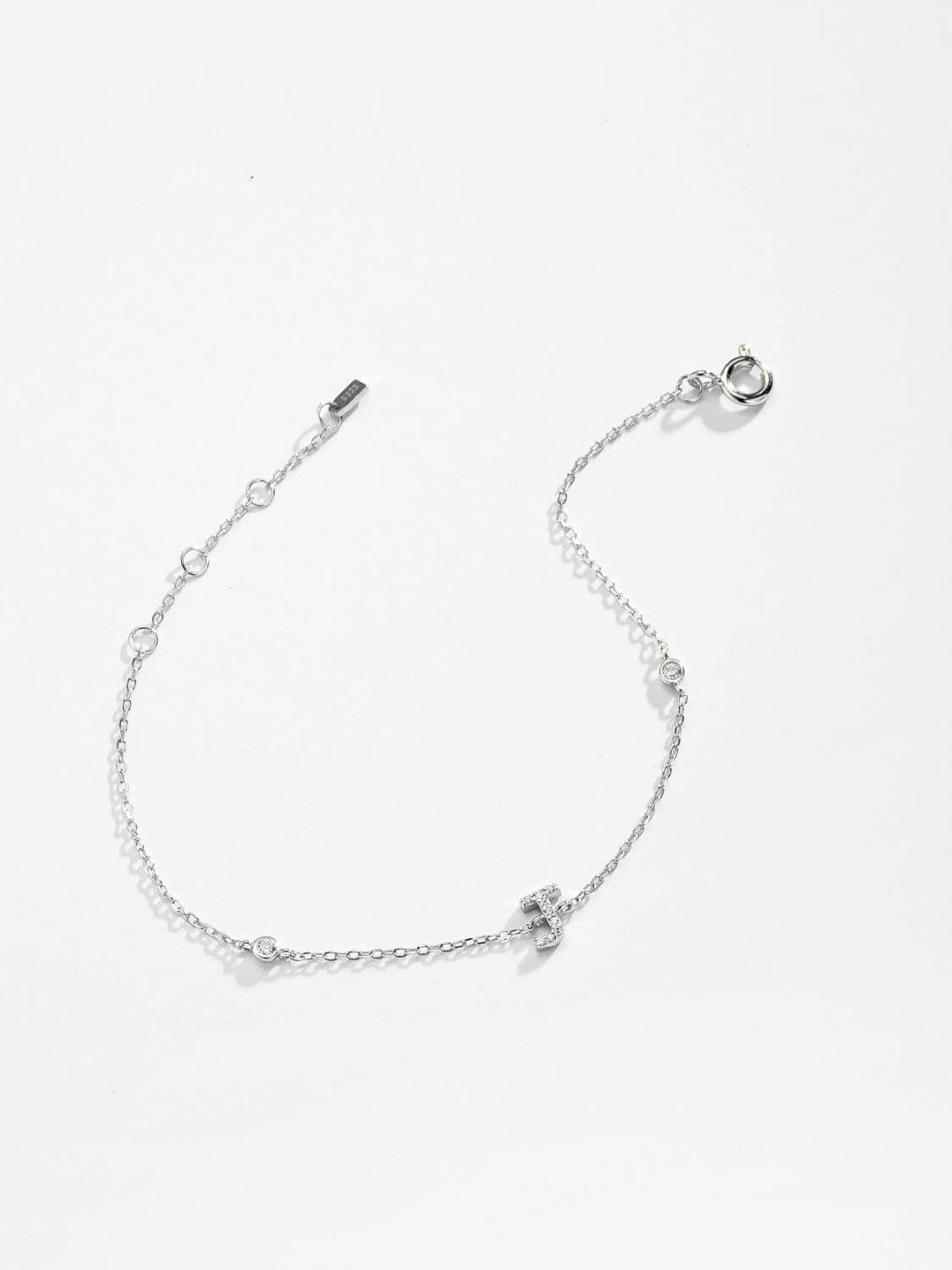 Elegante G tot K zirconia armband in 925 sterling zilver