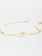 Elegante G tot K zirconia armband in 925 sterling zilver