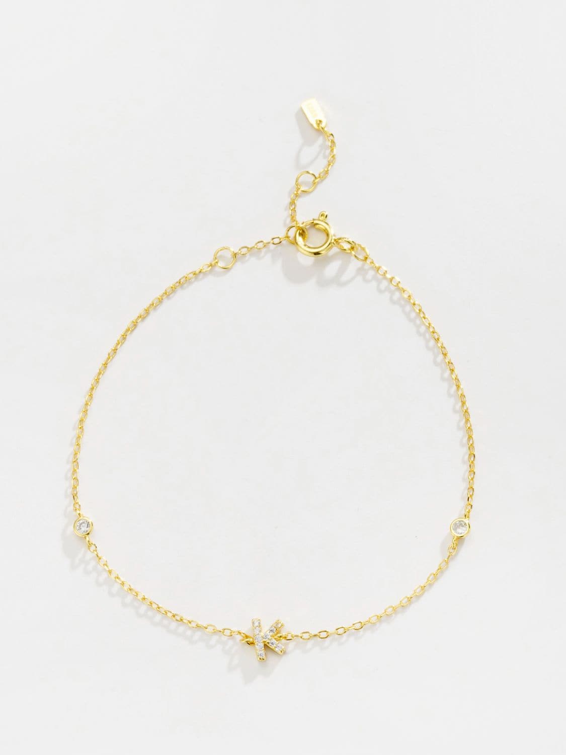 Elegante G tot K zirconia armband in 925 sterling zilver