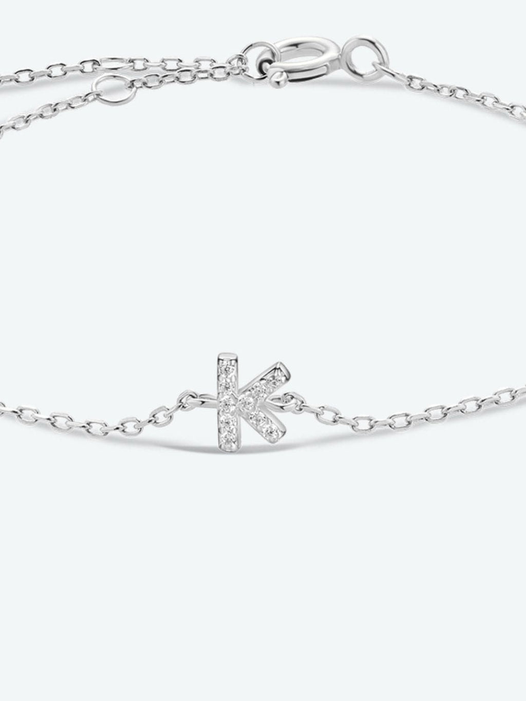 Elegante G tot K zirconia armband in 925 sterling zilver