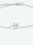 Elegante G tot K zirconia armband in 925 sterling zilver
