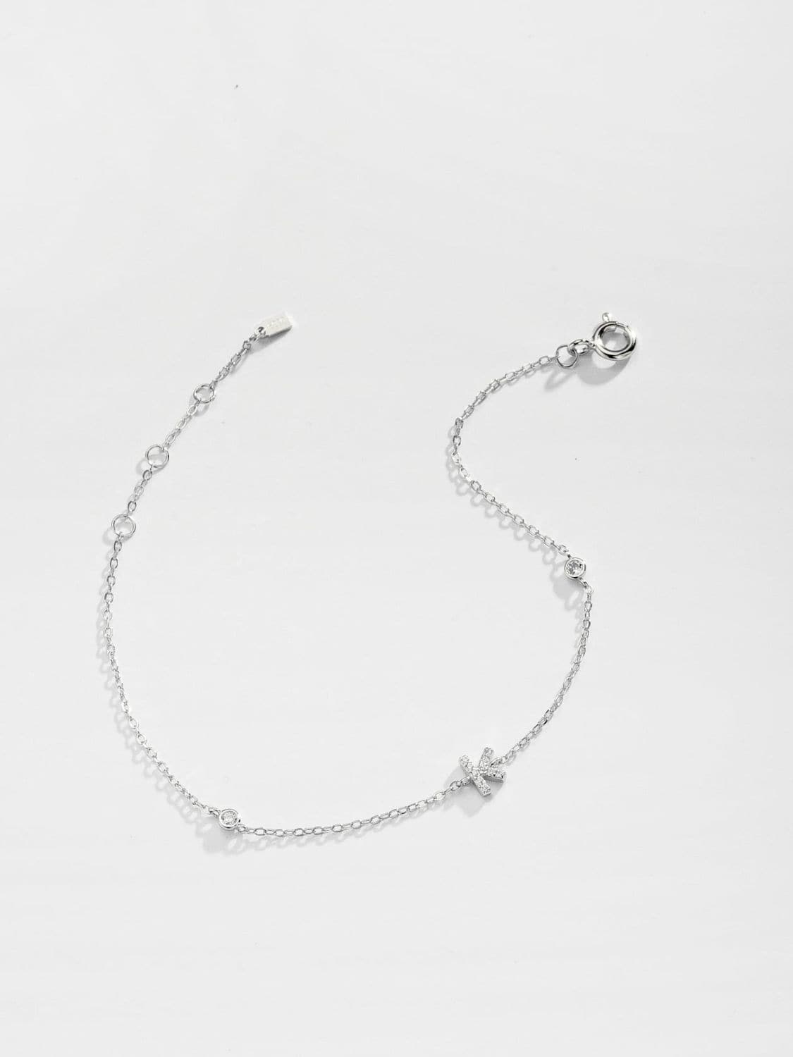 Elegante G tot K zirconia armband in 925 sterling zilver