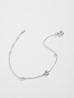 Elegante G tot K zirconia armband in 925 sterling zilver