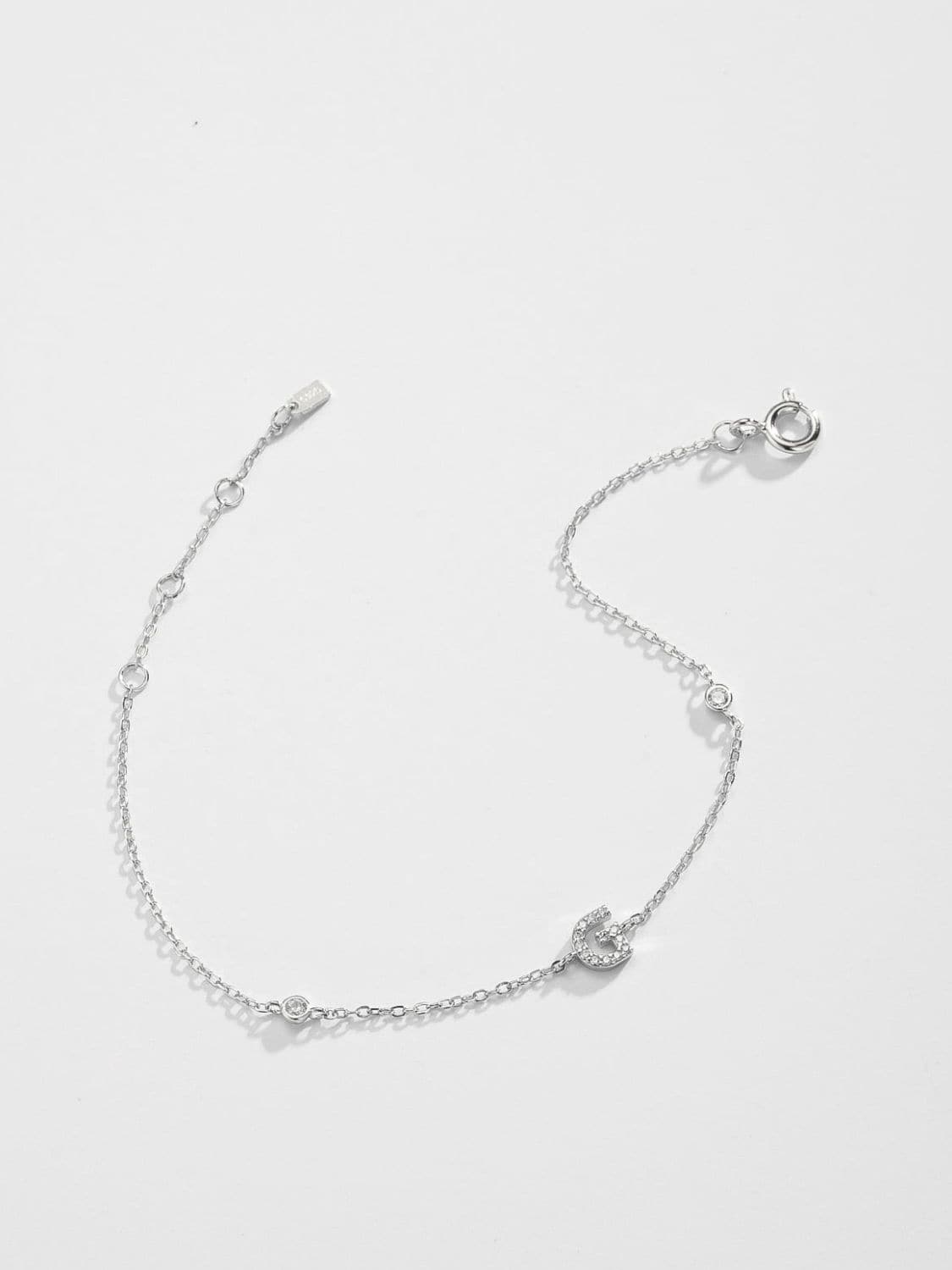 Elegante G tot K zirconia armband in 925 sterling zilver