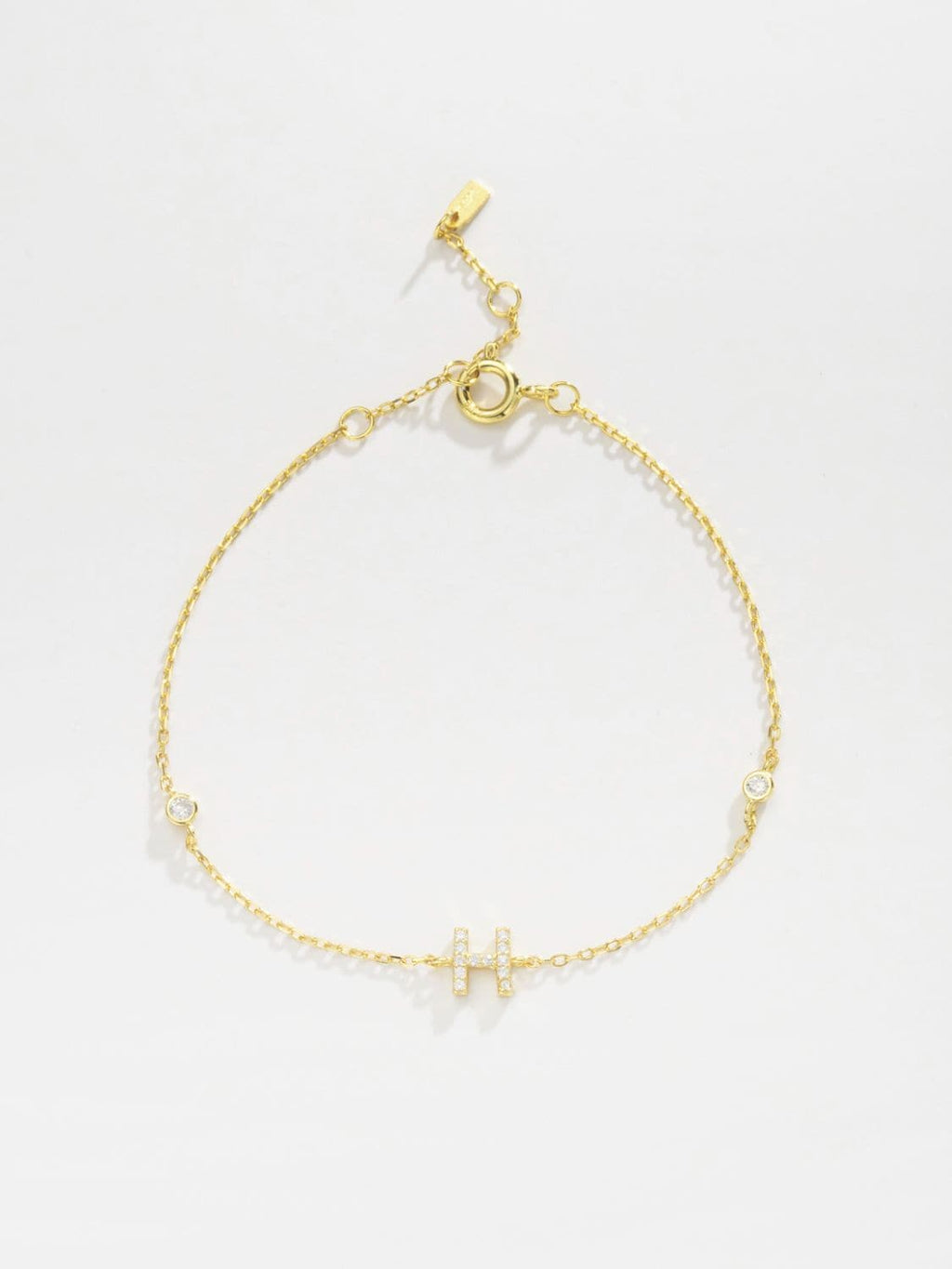 Elegante G tot K zirconia armband in 925 sterling zilver