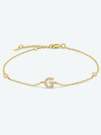 Elegante G tot K zirconia armband in 925 sterling zilver