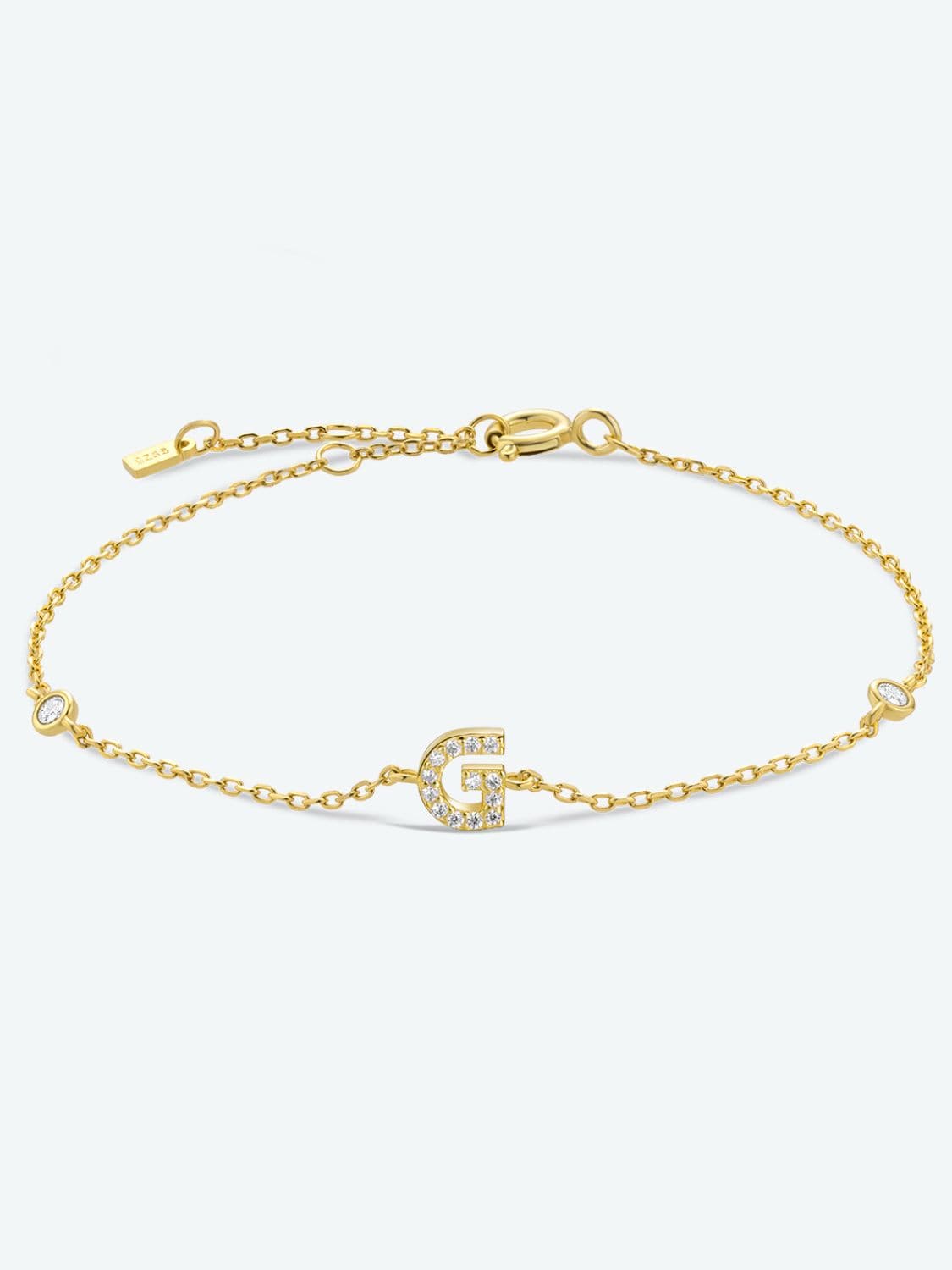 Elegante G tot K zirconia armband in 925 sterling zilver