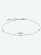 Elegante G tot K zirconia armband in 925 sterling zilver