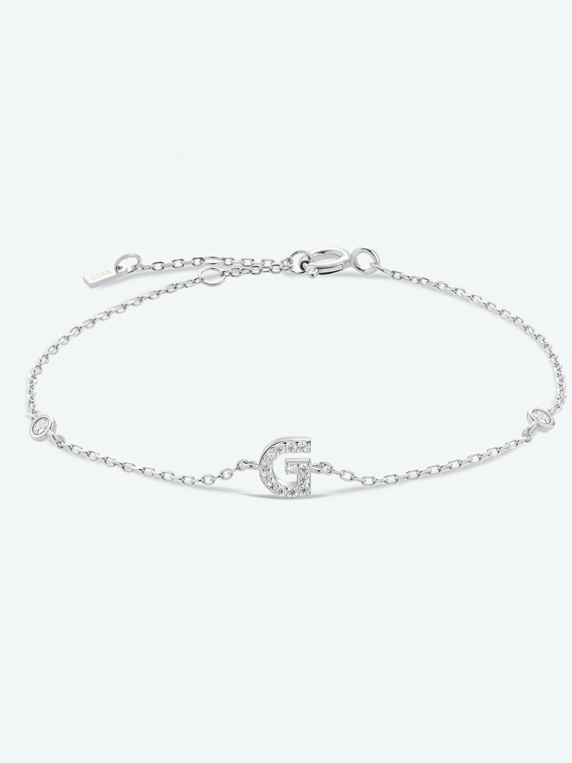 Elegante G tot K zirconia armband in 925 sterling zilver