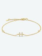 Elegante G tot K zirconia armband in 925 sterling zilver