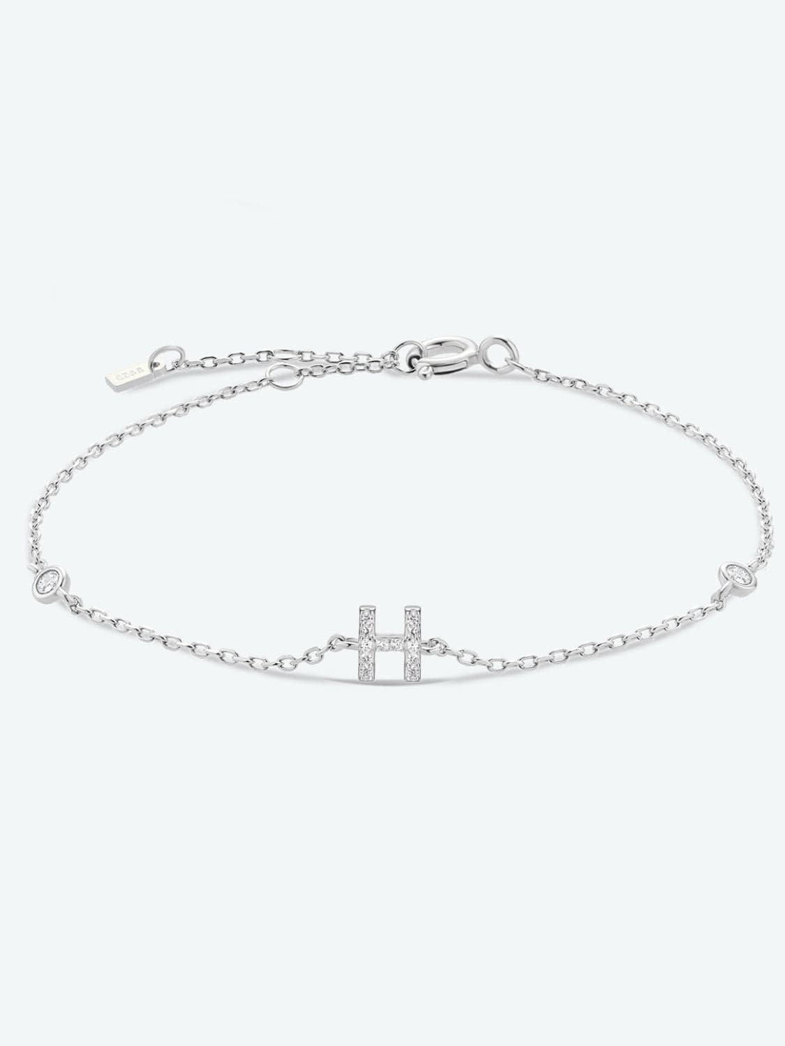Elegante G tot K zirconia armband in 925 sterling zilver