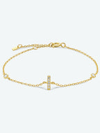 Elegante G tot K zirconia armband in 925 sterling zilver