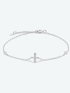 Elegante G tot K zirconia armband in 925 sterling zilver
