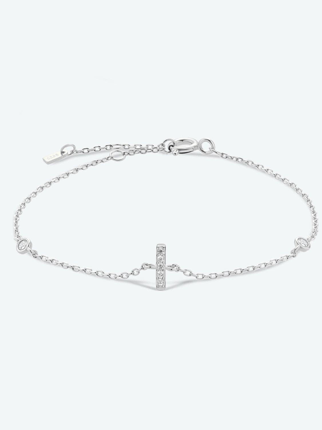 Elegante G tot K zirconia armband in 925 sterling zilver
