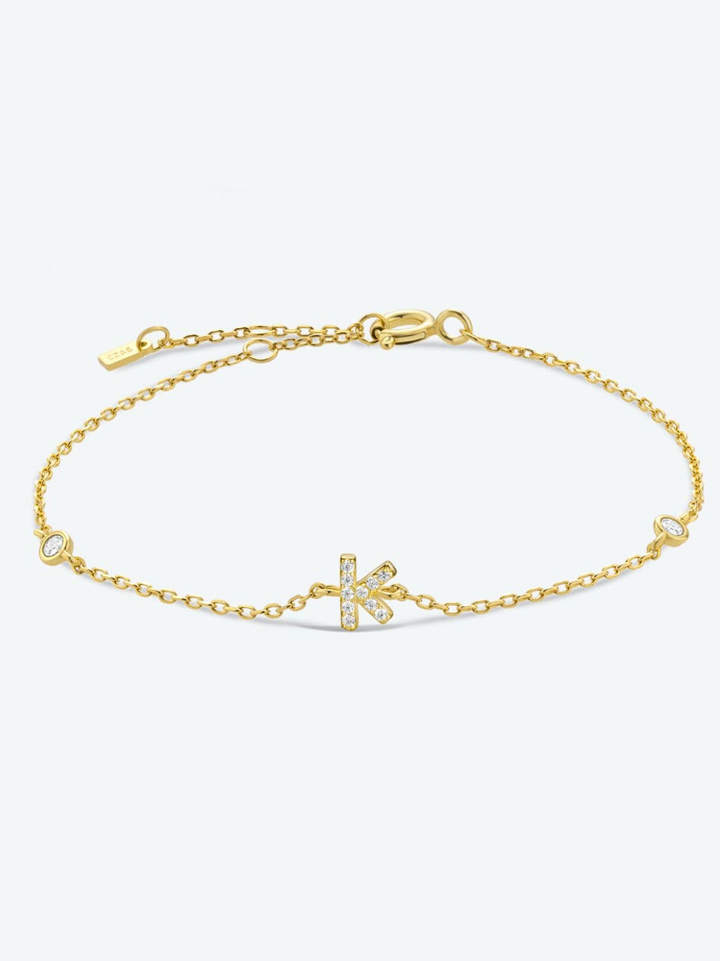 Elegante G tot K zirconia armband in 925 sterling zilver