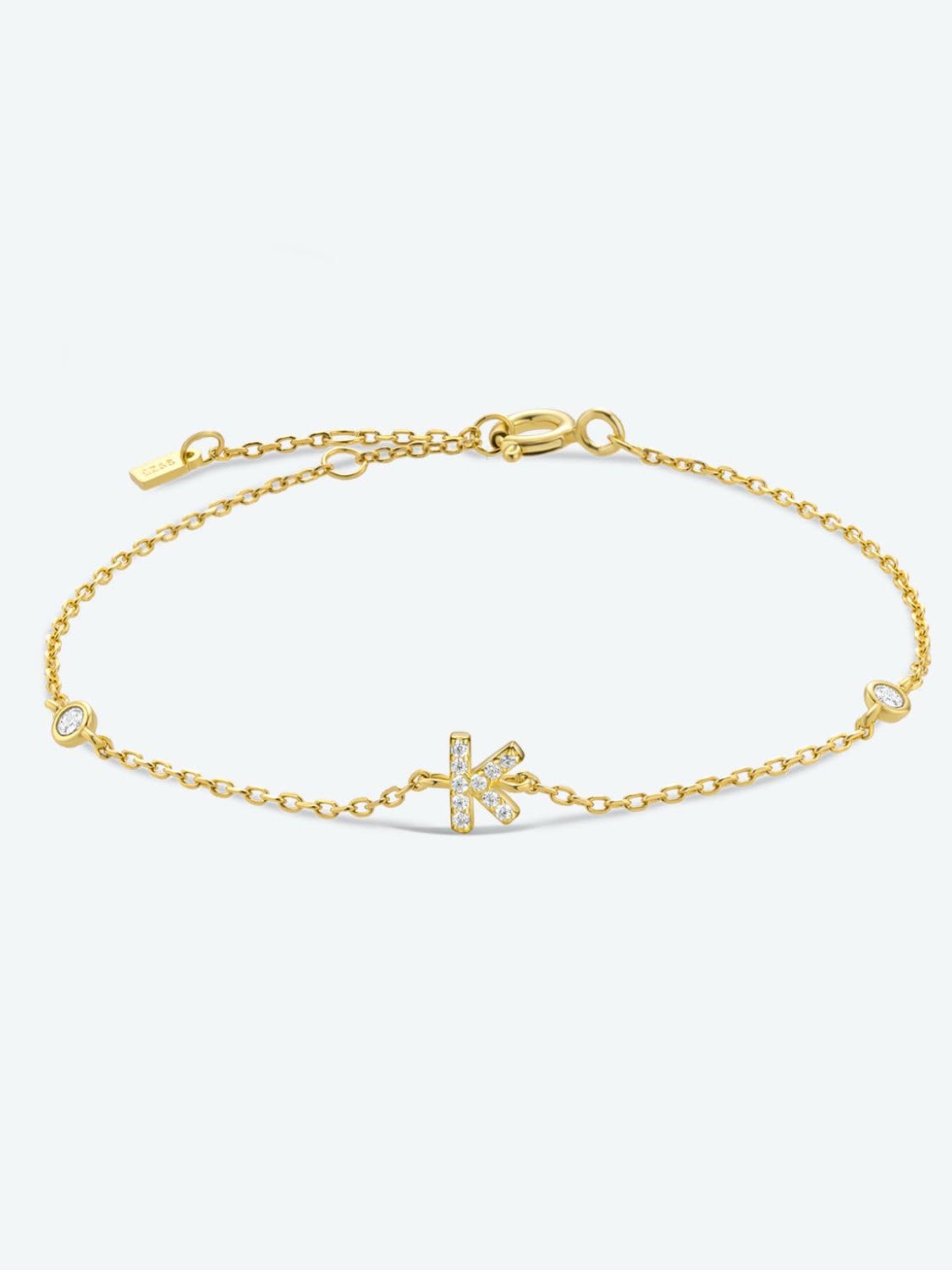 Elegante G tot K zirconia armband in 925 sterling zilver