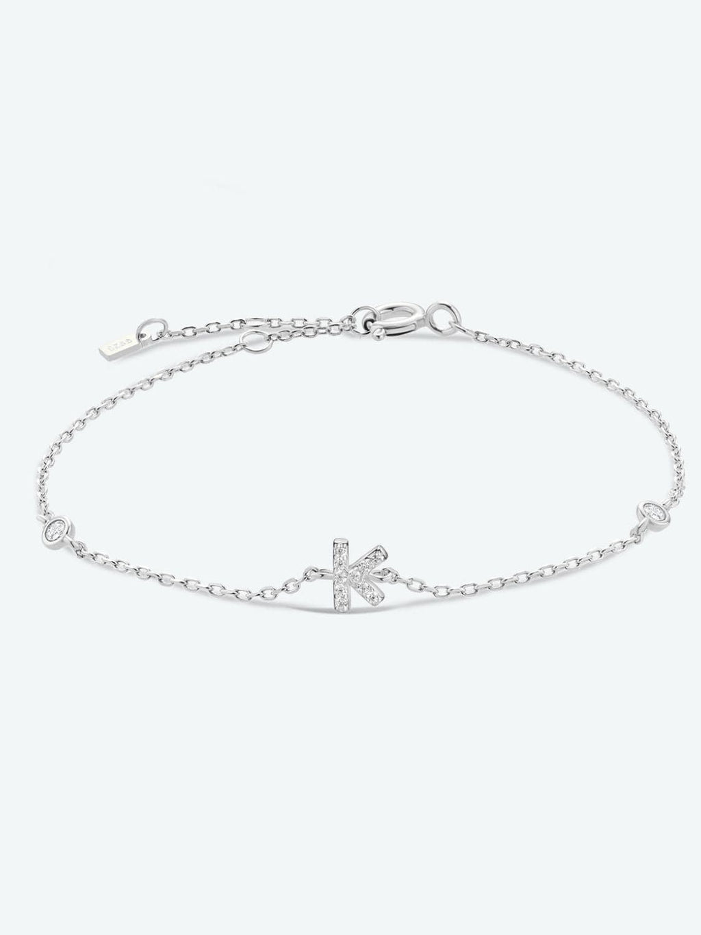 Elegante G tot K zirconia armband in 925 sterling zilver