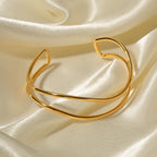 Elegante vergulde roestvrijstalen armband
