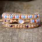 Elegante Opal en Kristallen Kralen Armband