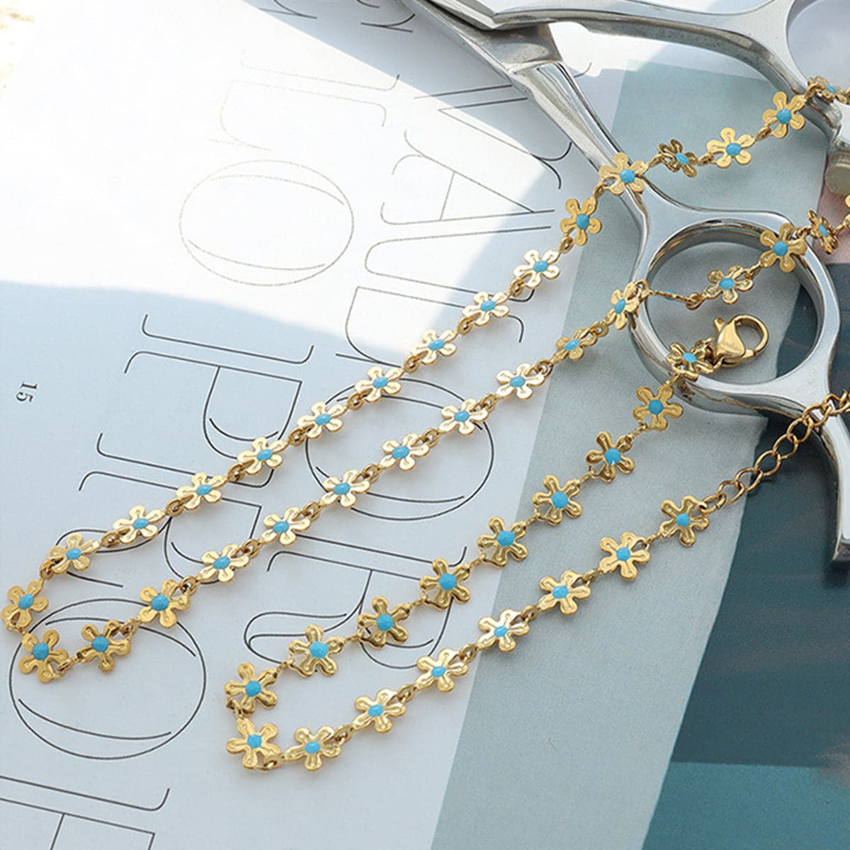 Elegante titanium stalen olie druppel bloem armband