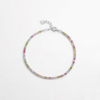 Elegante zirconium en sterling zilveren armband