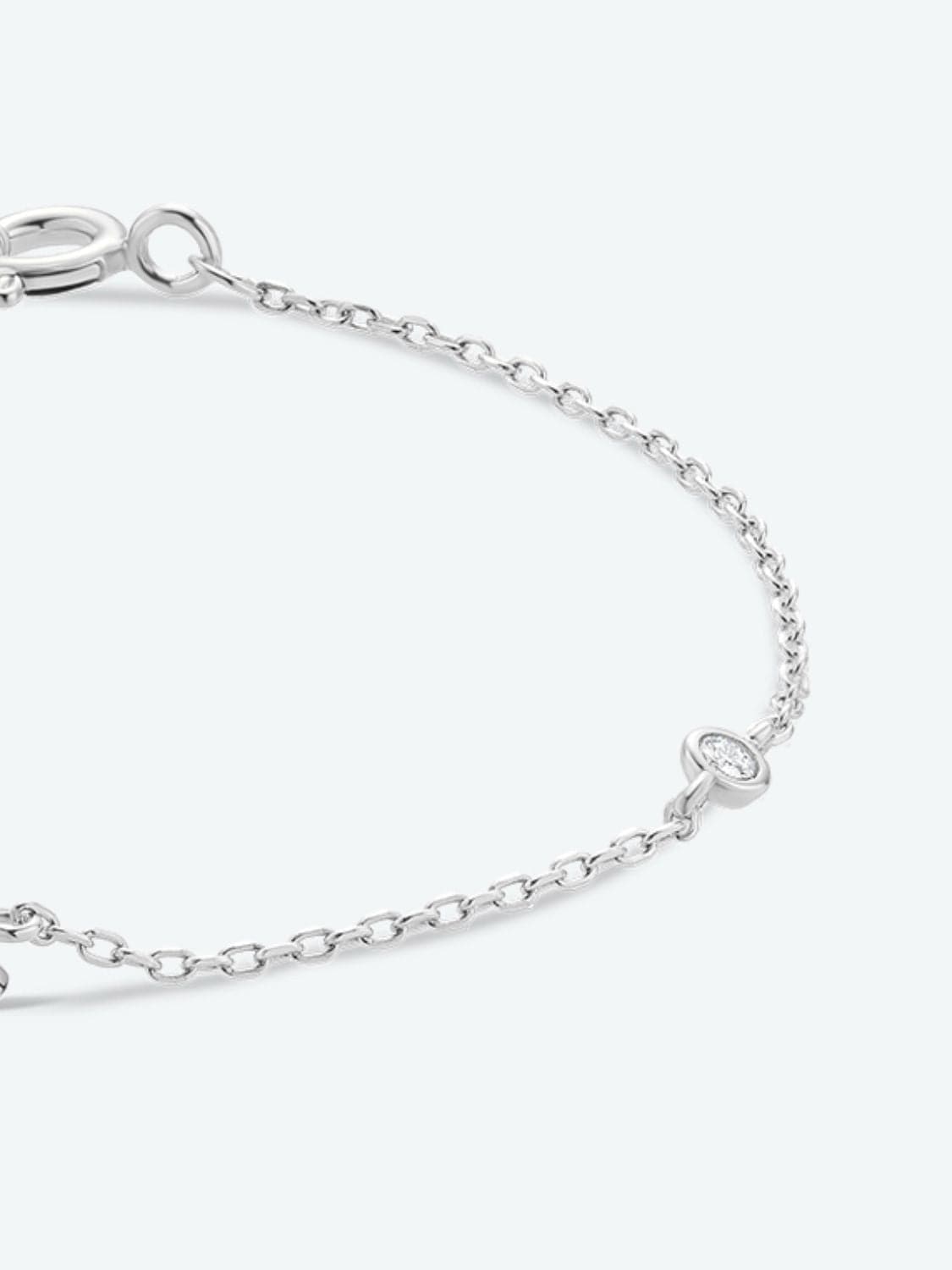 Elegante zirconium en sterling zilveren armband met gouden accenten