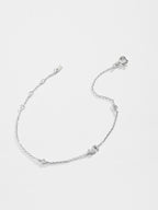 Elegante zirconium en sterling zilveren armband met gouden accenten