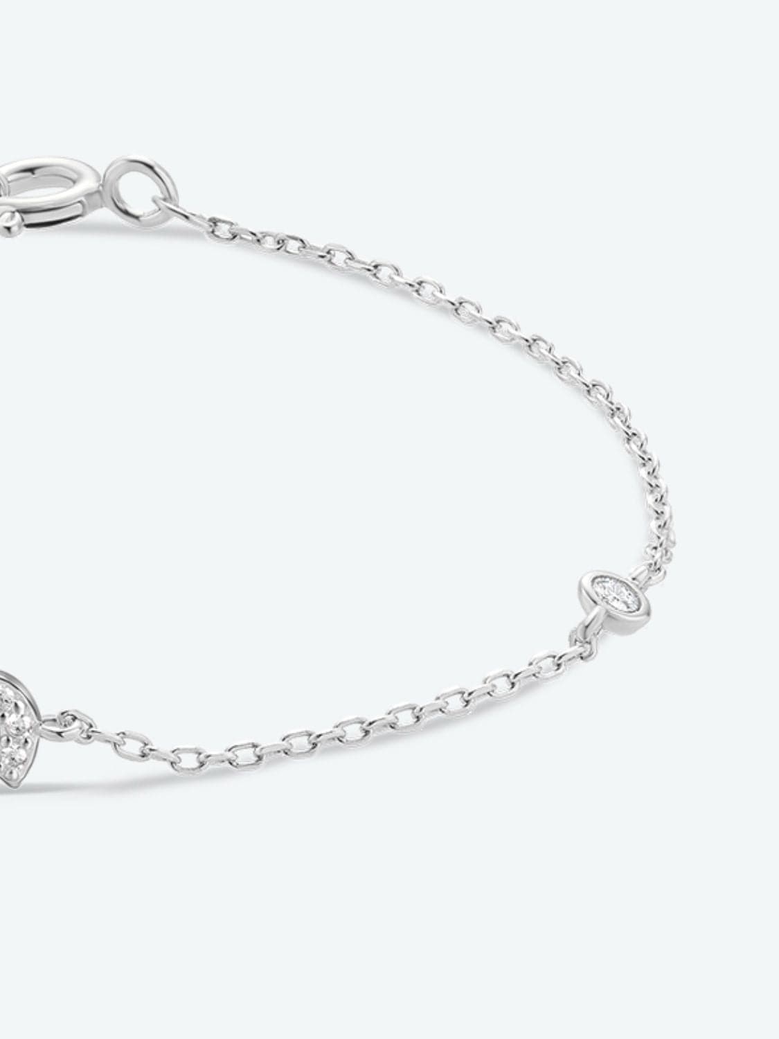 Elegante zirconium en sterling zilveren armband met gouden accenten